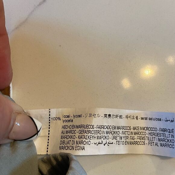 Zara Womens Wide Leg Pull On Lounge Pants 100% Lyocell Misty Gray Size Large - Picture 9 of 11